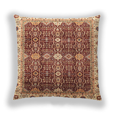 Abstract Microsuede Throw Pillow