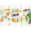 Décorations de chemin de table de Pâques, décorations de lapin de printemps, lapin, carotte, lin, décorations de Pâques pour la cuisine, repas, intérieur, extérieur, fête