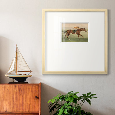 Marcelina Vintage Equitation II, reproduction d'art encadrée