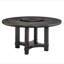 5 pièces Table ronde transitionnelle avec chaises rembourrées en polyuréthane Susan-119217014