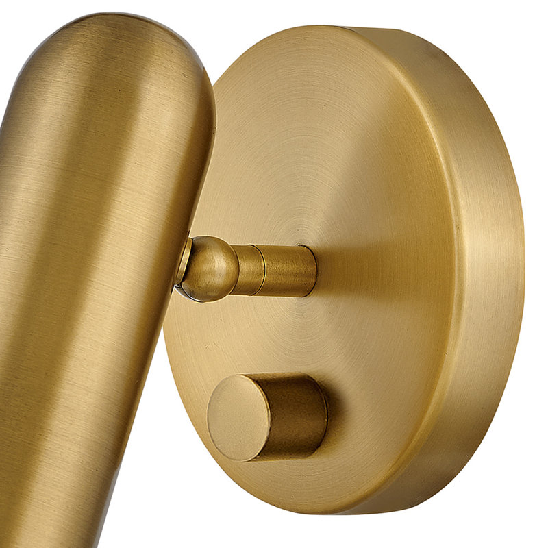 Arla Steel LED Wall Sconce, Heritage Brass