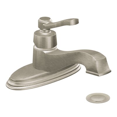 Rothbury Single Hole Low Arc Bathroom Faucet with Drain -  Moen, S6202AZ