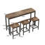 Ensemble de table de salle à manger 3 tabourets - Assemblage facile, parfait pour les repas en famille-1079367799