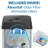 Itouchless 13 Gallon Automatic Sensor Touchless Trash Can With Ac Adapter And Odour Control System Stainless Steel, Extra-wide Lid Opening Kitchen Garbage Bin