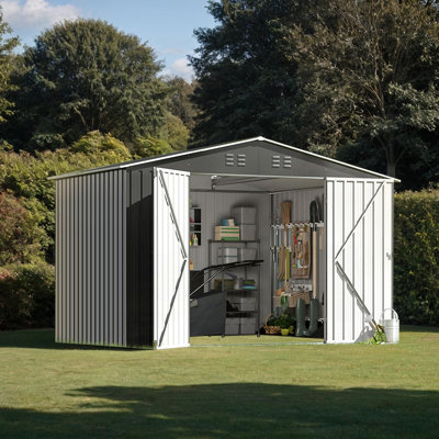 8FT Outdoor Waterproof Metal Storage Shed