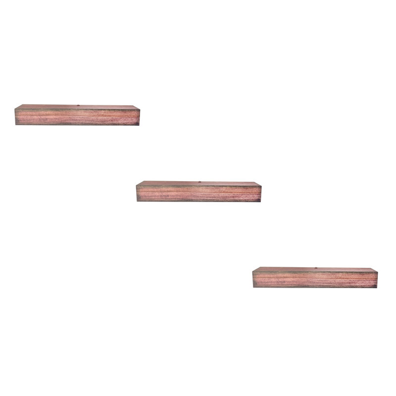 Rayne Poplar Floating Shelves, 3" H x 53" W x 7" D