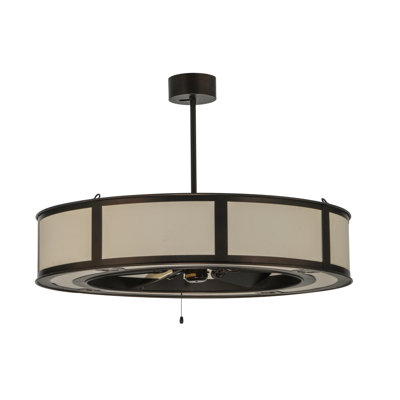 Downrod Flush Mount Ceiling Fan