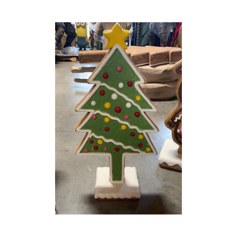 Petite statue d'arbre de Noël en pain d'épice