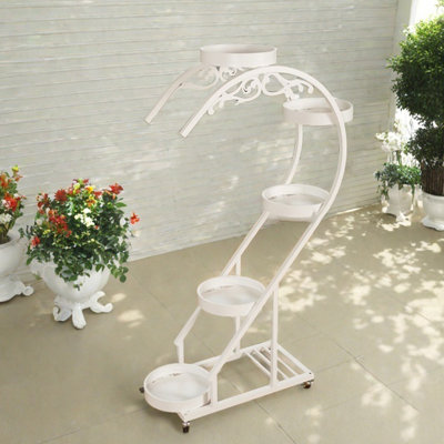 Support pour plantes d'extérieur en aluminium