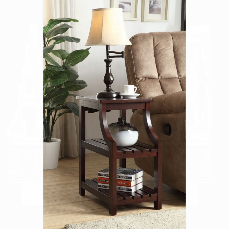ACME Wasaki Accent Table w/USB, Espresso