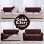 Housse pour causeuse à coussins carrés épais texturé-1827200622