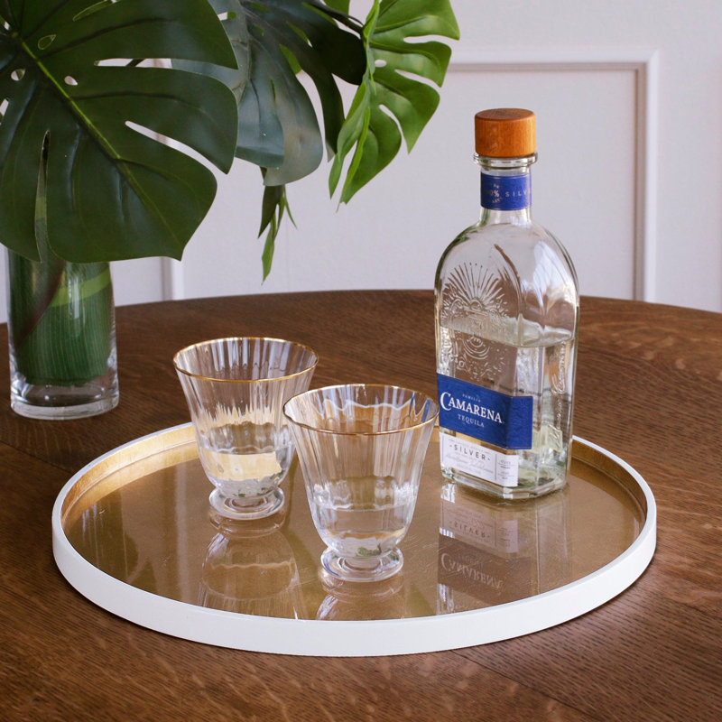 Indochine Round Lacquered Tray