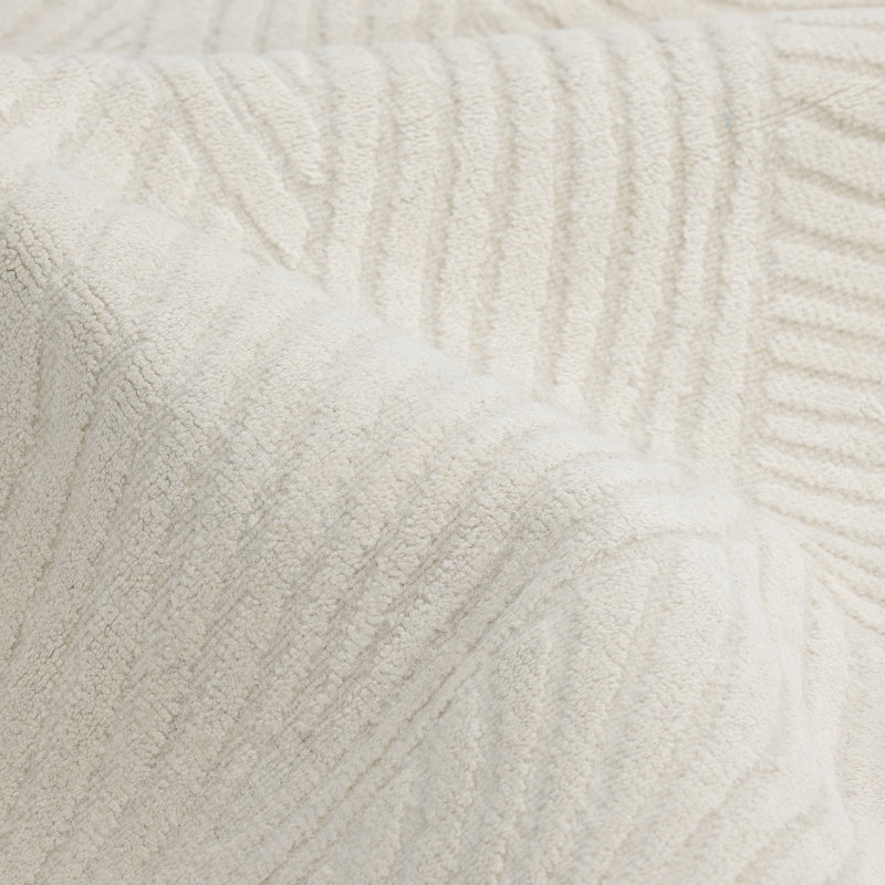 Ayr, Handmade Area Rug - 3' 0'' X 5' 0'', Ivory, Rectangle 9' x 12'