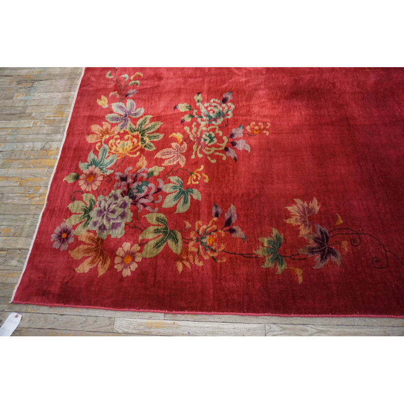Antique Chinese - Art Deco Purple 1930s Rug