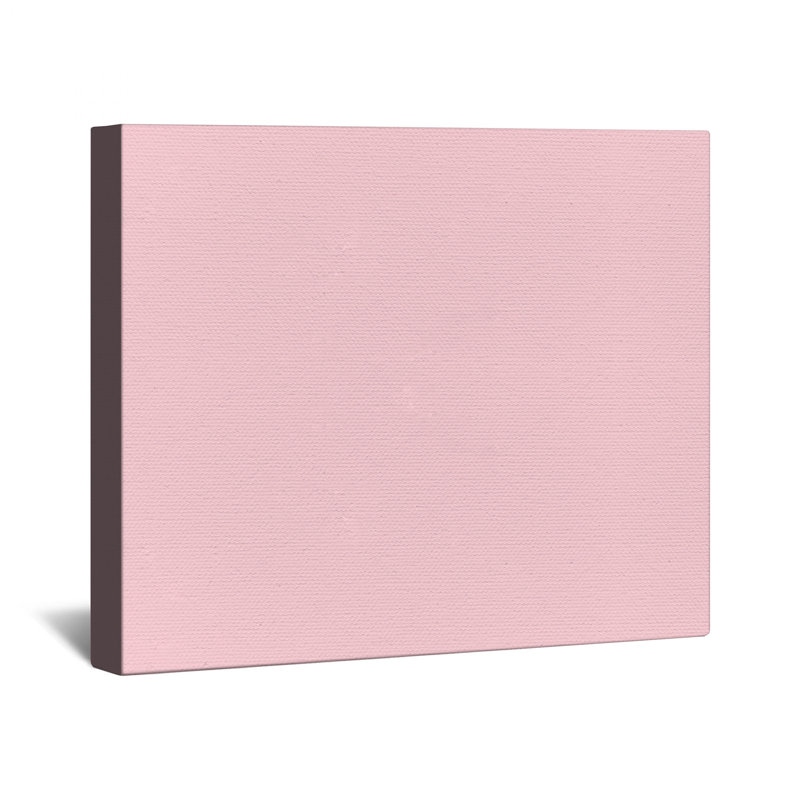Toile tendue sur fond rose uni en plusieurs tailles, 16 po x 16 po