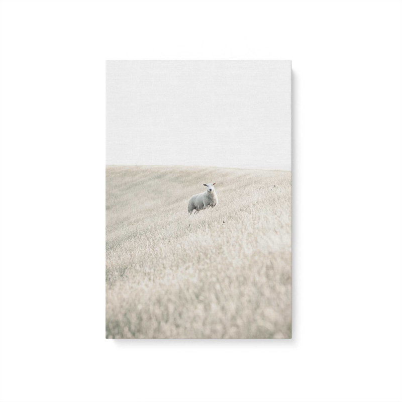 «Serene Sheep Pasture», reproduction sur toile tendue, H 48 po x l 32 po x P 1,25 po, Toile tendue