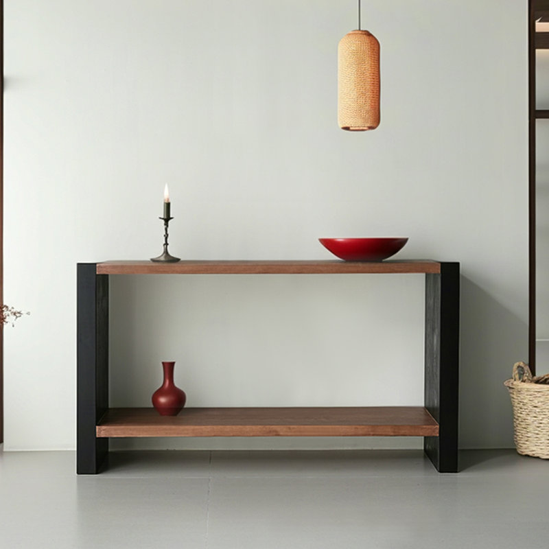 Console Wabi-sabi,  H 33,5 po x l 70,9 po x P 13,8 po
