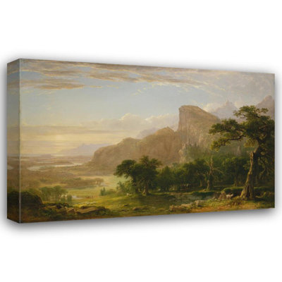 «Landscape — Scene from‘ Thanatopsis »par Asher Brown Durand - Art mural sur toile tendue avec châssis