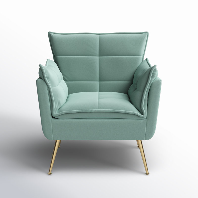 Fauteuil Toulouse, Velours sauge