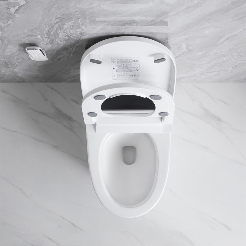 MONSFEST 1.28 Gallons GPF Elongated Bidet Toilet