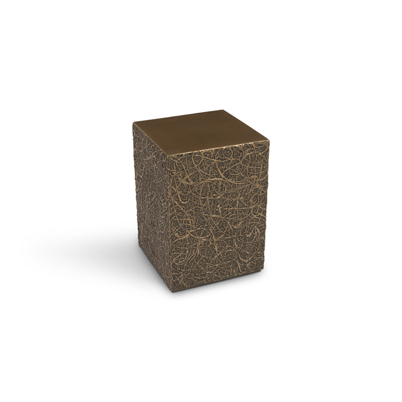 String Theory Pedestal, 20" H x 14" W x 14" D, Bronze