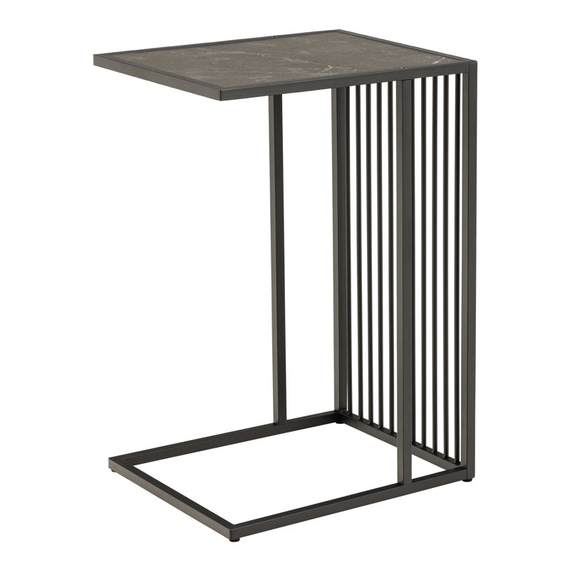 Nelita Glass Top End Table