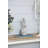5.3x4.5x12.8" Weathered Cement Cream Rabbit Statue