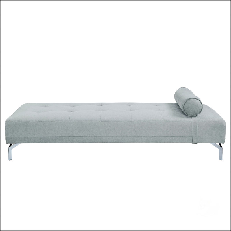 Canapé-lit en velours avec coussin