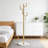 Modern Freestanding Coat Rack With Natural Marble Base And 8 Hooks, Heavy Duty Metal Coat Tree Stand For Jackets, Bags, And Entryway Organization-816544778