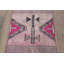Tapis rose en laine Bohemian