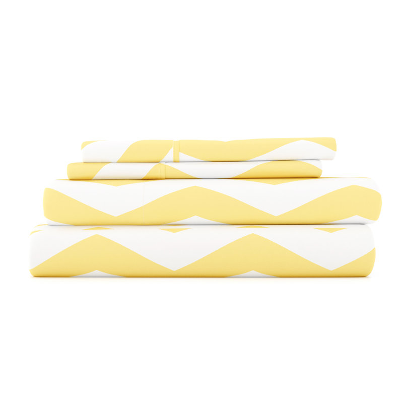 Ensemble de draps Becky Cameron ™, Jaune, Très grand