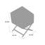 Fauteuil en polyester de 23,4 po Caycen-1239428480