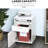 Mobile Storage Cabinet For Office Supplies, White With Drawer And Cabinet, , Fits Under Desks Functional, Easily