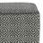 Briella 18"W Handcrafted PET Woven Polyester Indoor/Outdoor Boho Square Pouf