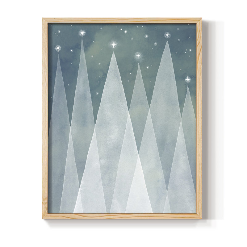Mod Mod Evergreen II, reproduction encadrée - bois massif, H 30 po x l 24 po
