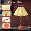 Lampe de table plissée-114729988-114729989