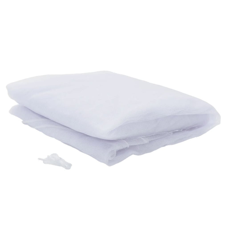 Moustiquaire pour parasol Vidaxl 220 Mesh, H 90,6 po x l 118,1 po x P 118,1 po, Blanc