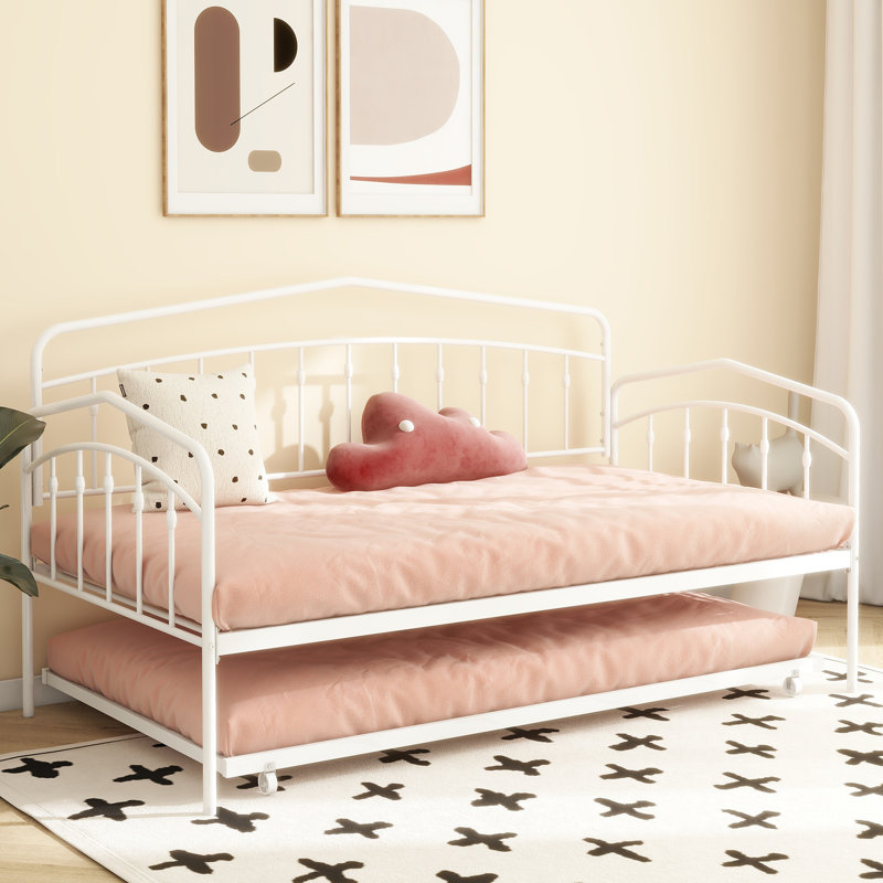 Fox Daybed With Trundle, White