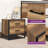 Patchell 19.7"H 2 Drawer Nightstand with Metal Frame-853194434