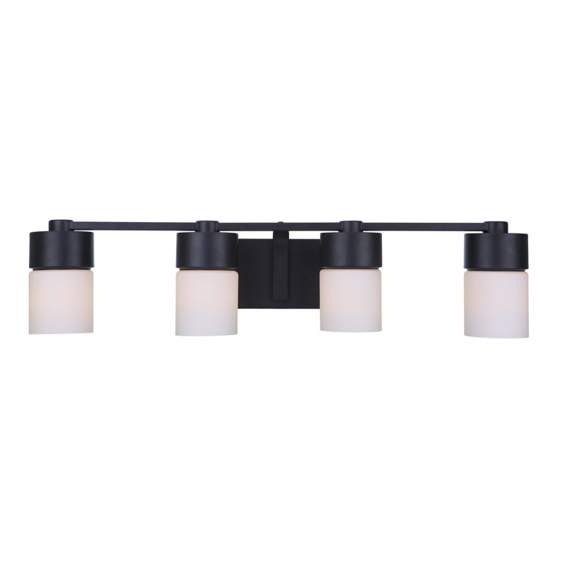 Éclairage pour salle de bain 4 lumières Amarissa, Dos plat