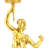 24 Inch Decorative & Elegant Woman Statue with Torch - Porcelain & Bronze Statue for Home Decor