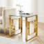 Table de bout en verre Hartzke
