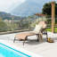 Chaise longue réglable à 5 niveaux pour patio