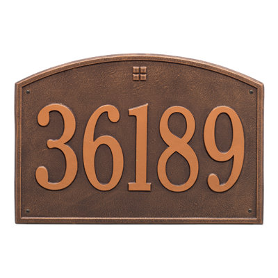 Cape Charles 1-Line Wall Address Plaque