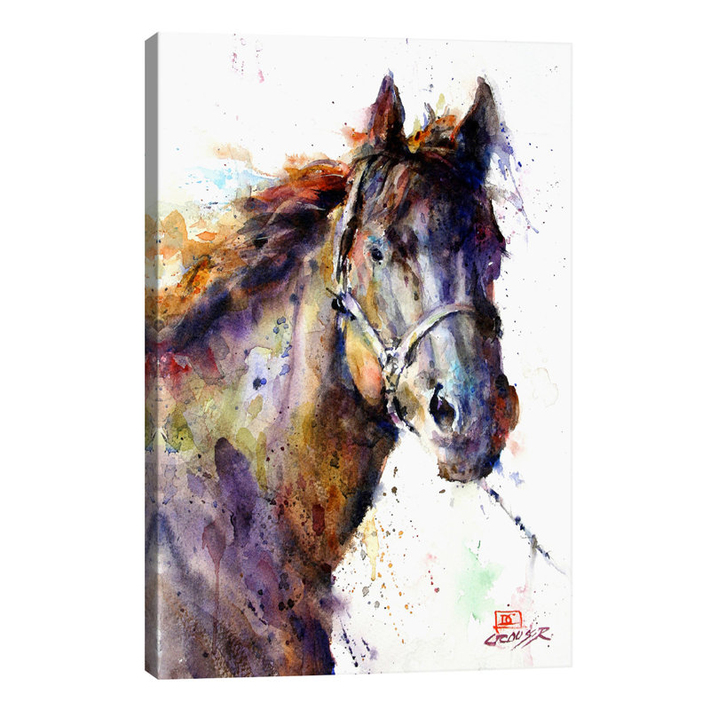 Horse III by Dean Crouser - Painting on Canvas, 66.04 cm H x 45.72 cm W x 1.91 cm D, No Frame
