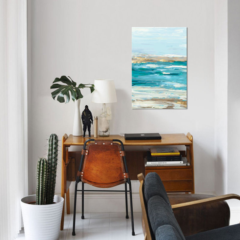 «Sea Side I» sur toile, H 18 po x l 12 po x P 1,5 po, Pas de tapis, Toile tendue