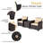 Chunn Wicker 2 - Person Patio Conversation Set with Cushions-329014502-268894460