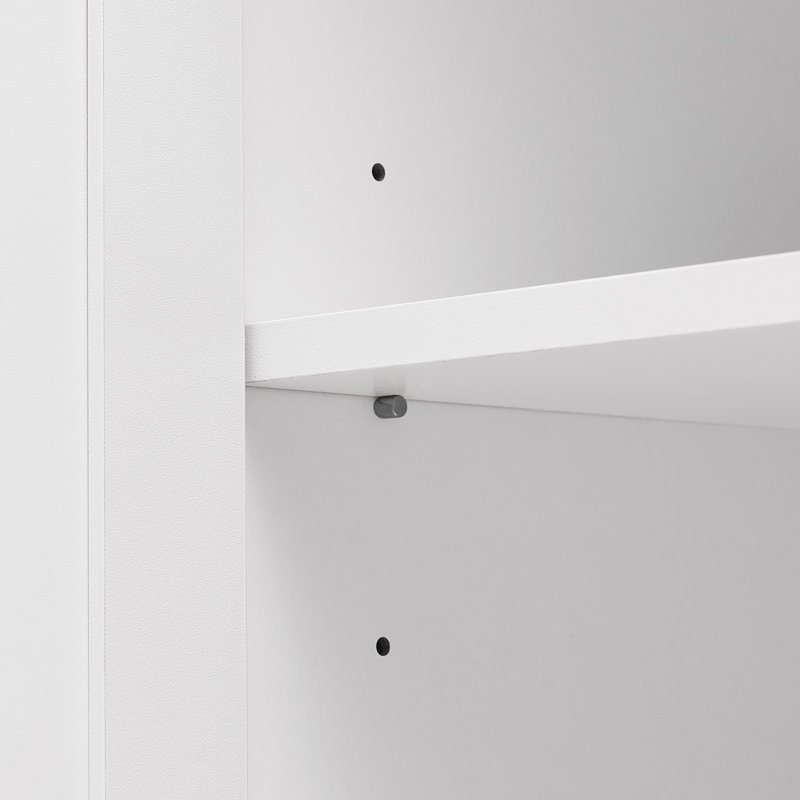 Storage Cabinet With Two Doors For Bathroom, White