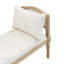 Banc rembourré avec pieds tournés et coussins latéraux-541383019