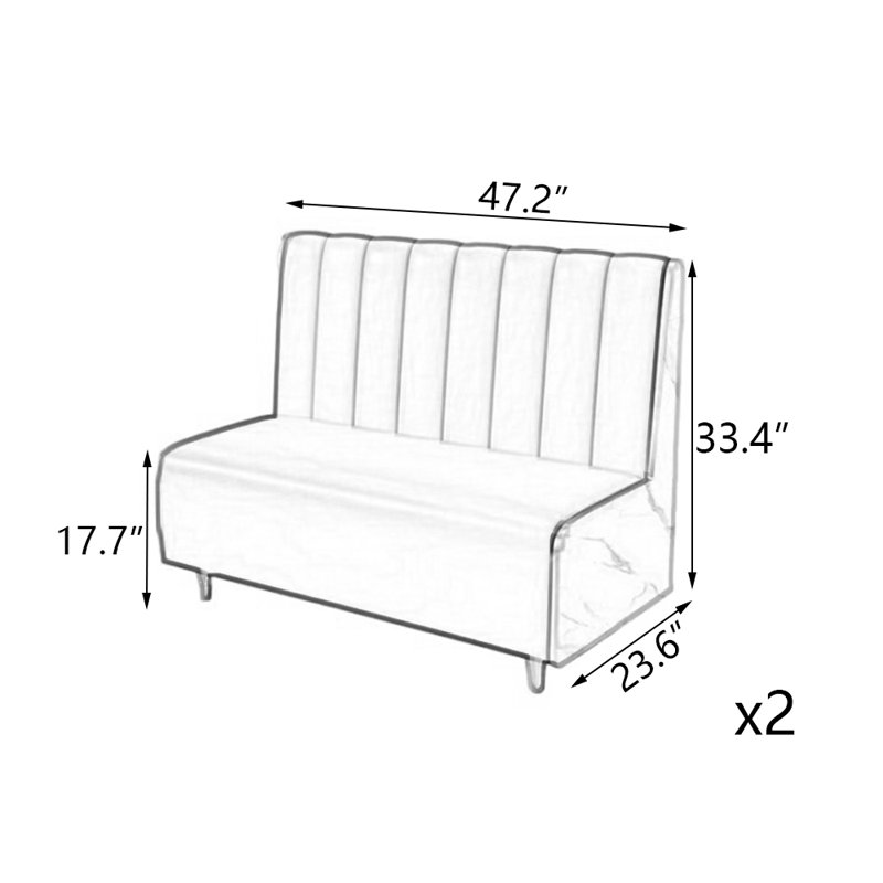 Banc rembourré en similicuir